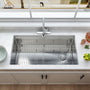 36 inch Workstation Undermount kitchen Sink Stainless Steel Sink 18 Gauge Single Bowl Kitchen Sinks Set