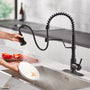 Modern Kitchen Faucet with Pull-Down Sprayer, 360° Swivel, Three Functions for Effortless Cooking and Cleaning