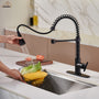  Pull-Down Sprayer Kitchen Faucet with 360° Swivel, Three Functions for Effortless Cooking and Cleaning