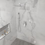 10" Square Brass Shower System with Handheld Shower and Pressure Balance Valve