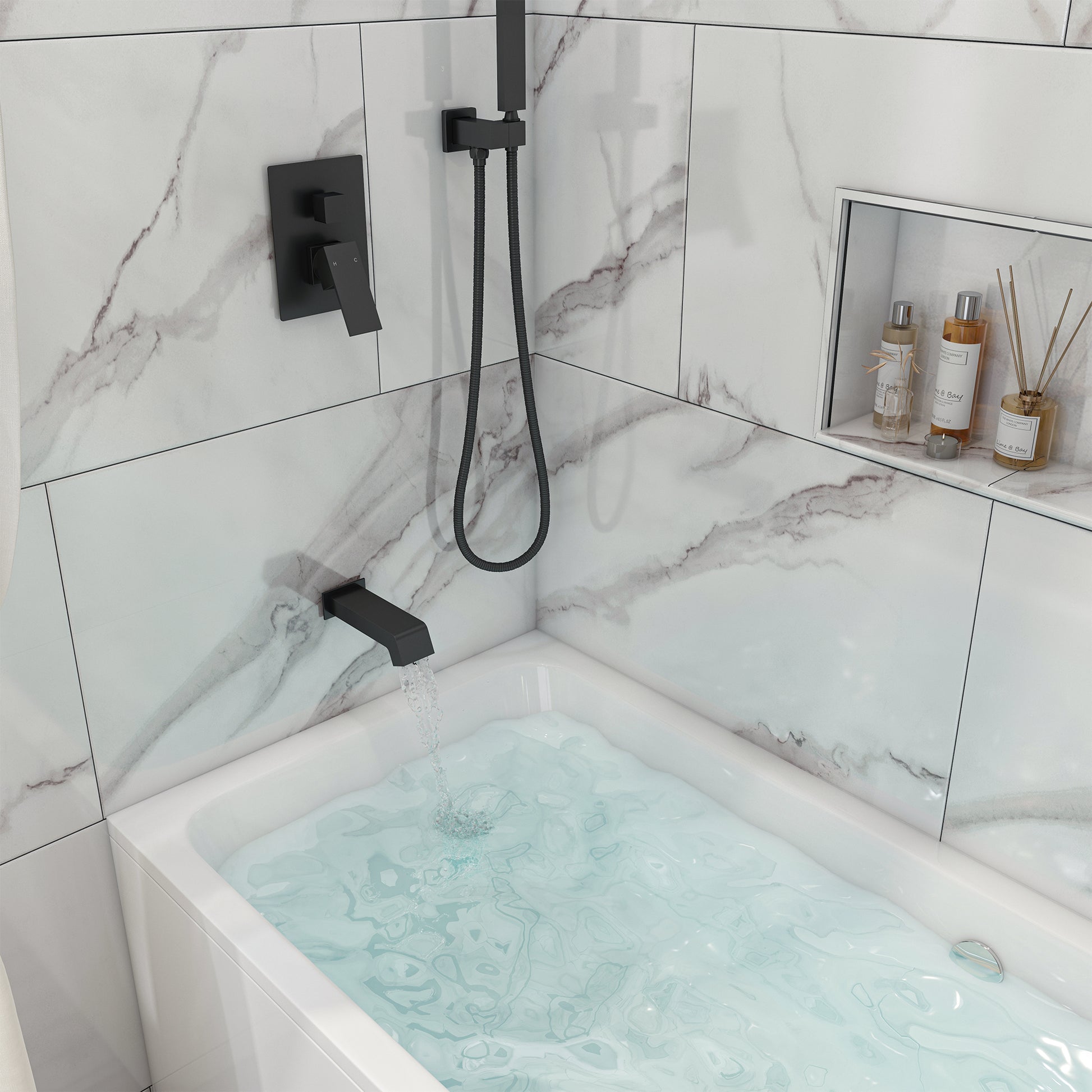 10" Three Function Pressure Balance Shower System with Valve Included