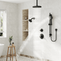 8-inch 3-Function Dual Shower Head System with 6 Spray Modes and Slide Bar
