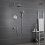 CASAINC 8.3 inch Wall-mounted rain shower faucet with pressure balanced valve