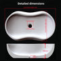 23.6” Genuine Natural Marble Vessel Sink – polished surface in Beige/White/Gray/Green
