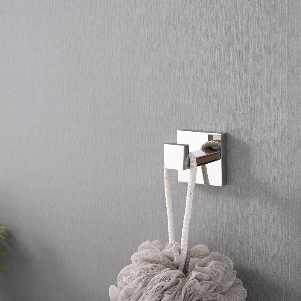 Wall-Mounted Stainless Steel Towel & Coat Hooks for Bathroom Bedroom & Kitchen