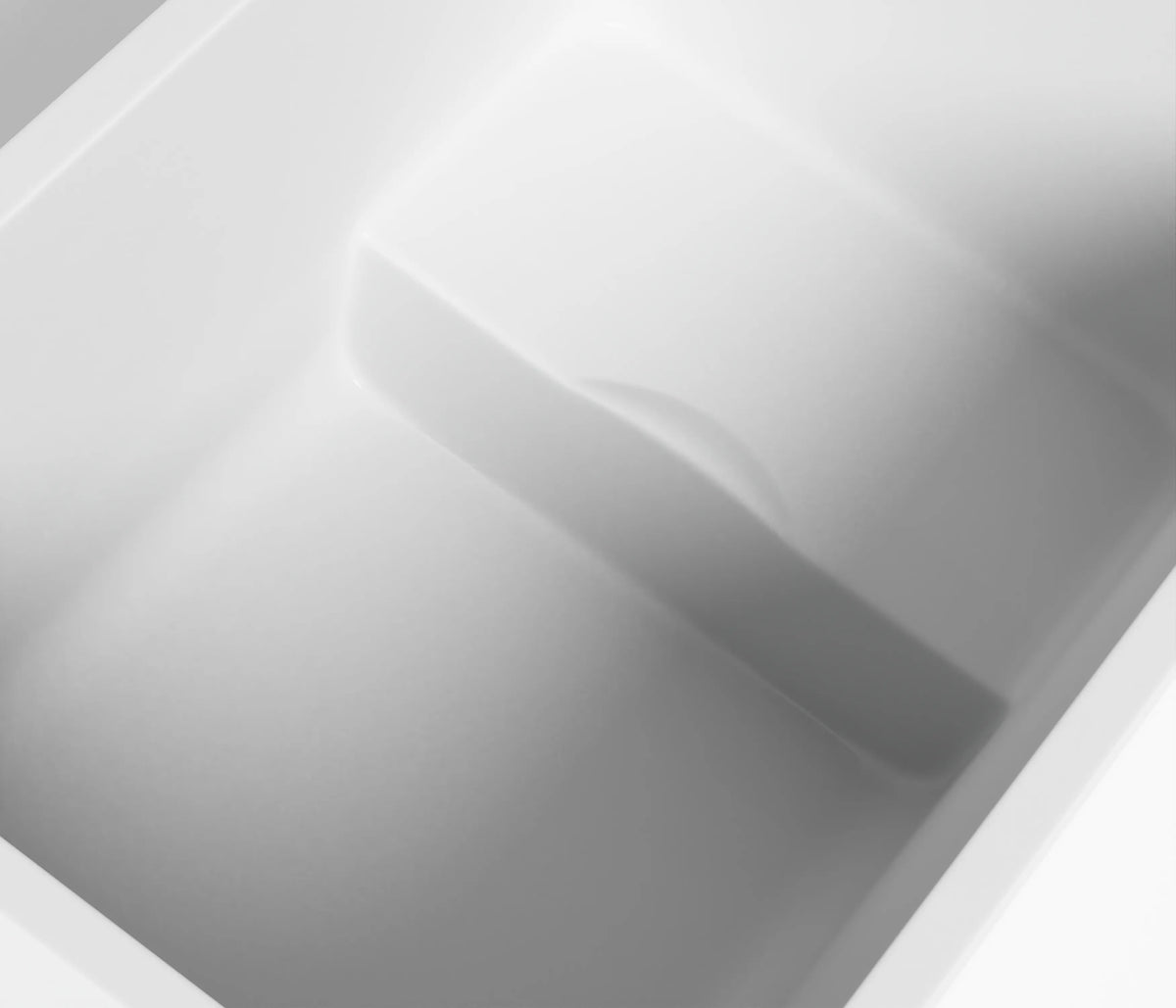 47" Gloss White Acrylic Freestanding Bathtub with Optional Built-In Seat, Chrome Overflow and Pop-Up Drain