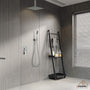 CASAINC 2-Function Shower System with Handheld Shower in Brushed Nickel/Matte Black