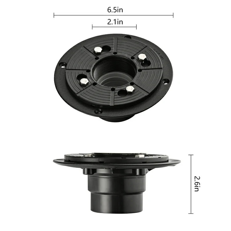 Linear Shower Drain Base Flange Without Rubber Joint
