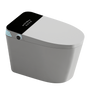 Tankless Black Panel Smart Toilet with Auto Flush, Heated Seat & Bidet Functions