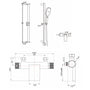 Casainc Bathtub Faucet Set with 1.5 GPM Handheld Shower and Adjustable Slide Bar (Matte Black)-CASAINC