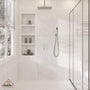 CASAINC 2-Function Shower System with Handheld Shower in Brushed Nickel/Matte Black