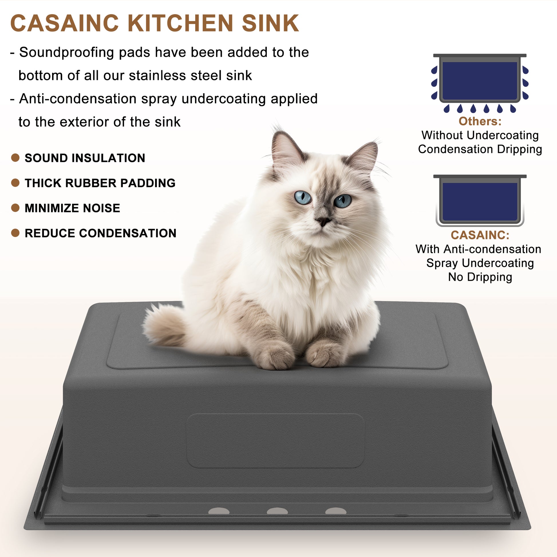 33inch 3-Hole Single Bowl Stainless Steel Drop-in Workstation Kitchen Sink with Accessories
