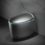 Smart Egg-Shaped Toilet with Built-in Bidet and Soft Ambient Light, Black & Pink
