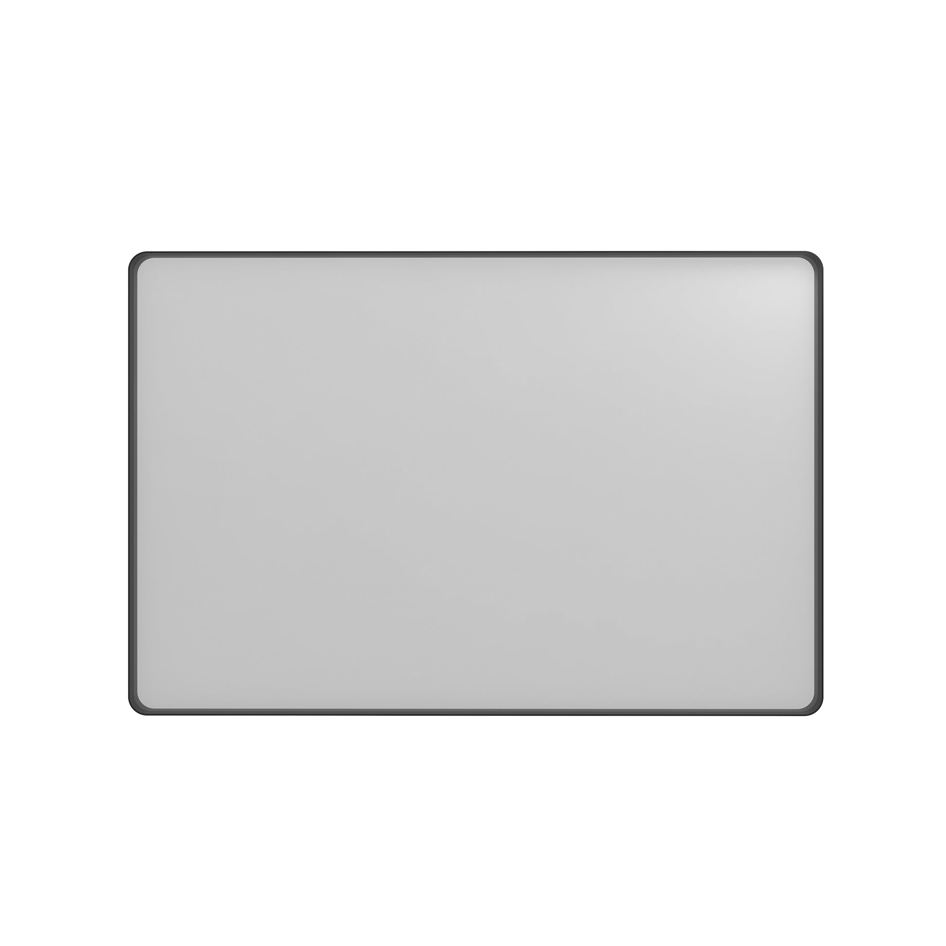 Wall-Mounted Vanity Mirror with Matte Black Metal Frame