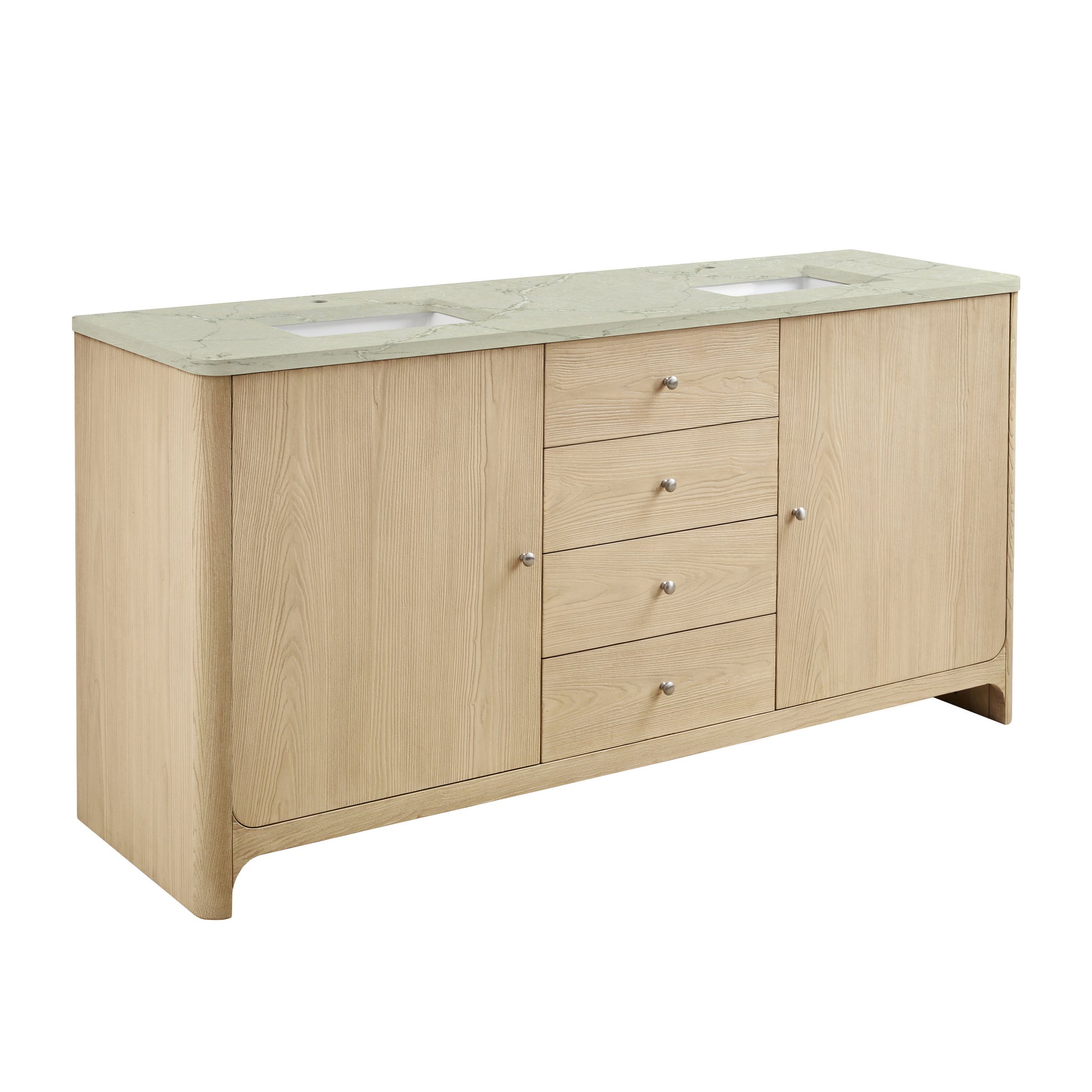 James Martin Gracyn 72" Double Bathroom Vanity, Coastal Driftwood