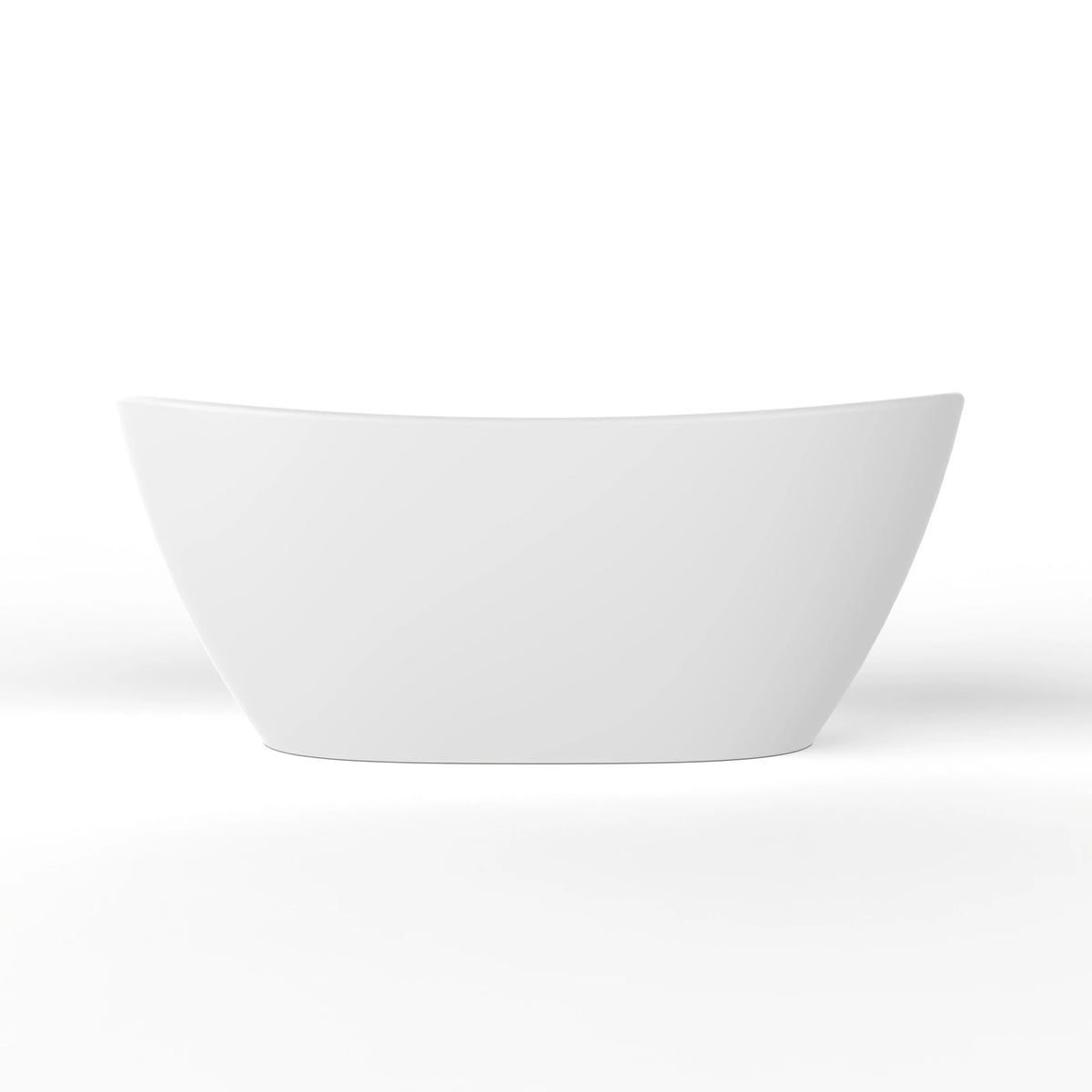 55 Inch Freestanding Solid Surface Soaking Bathtub for Bathroom
