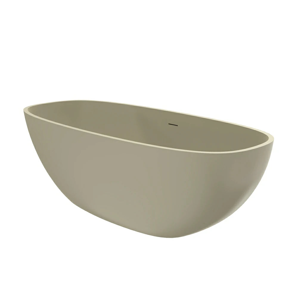 67 Inch Freestanding Solid Surface Soaking Bathtub for Bathroom
