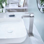 Waterfall Spout Bathroom Faucet,Single Handle Bathroom Vanity Sink Faucet-CASAINC