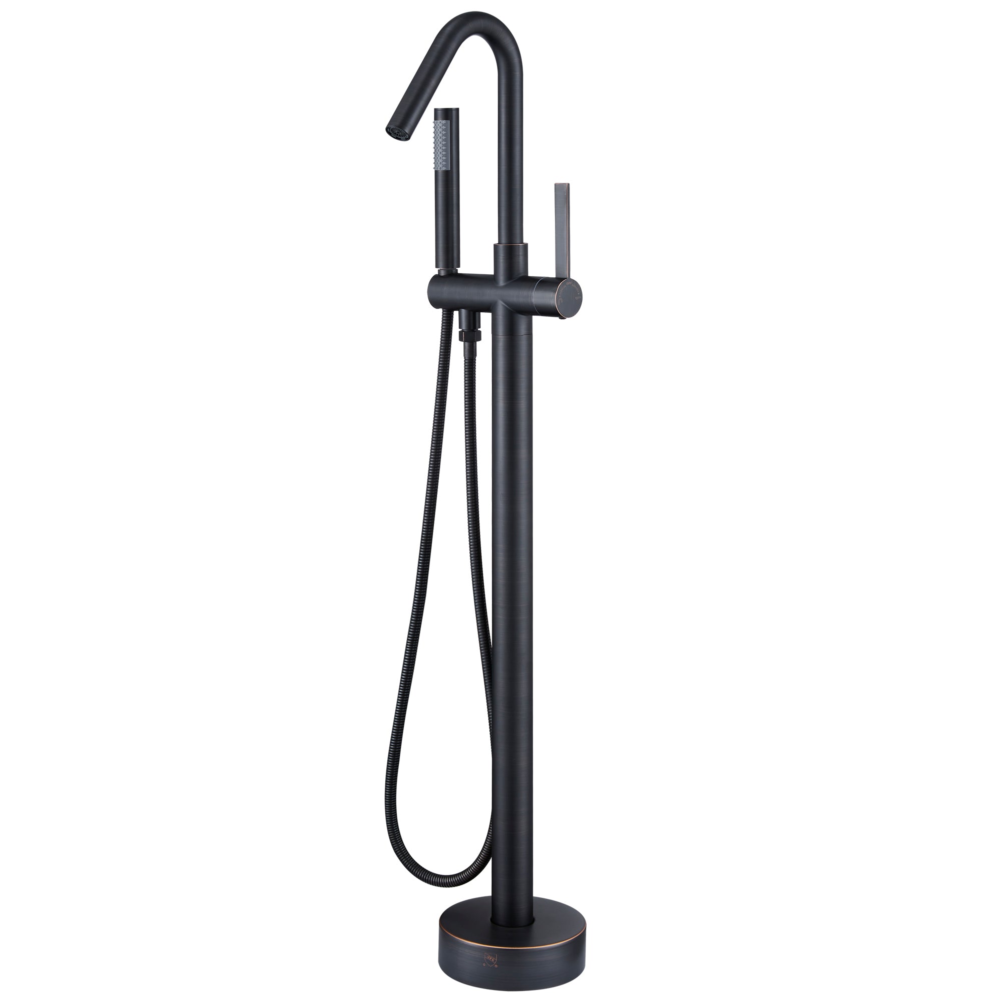 Freestanding Single-Handle Bathtub Faucet with Hand Shower-CASAINC shower faucets bathtub handle style lever