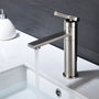 Single Handle Sink Vanity Bathroom Faucet in Brushed Nickel-CASAINC