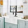 CASAINC pull down kitchen faucet with 1.8gpm spray head function switch in mattle black/brushed nickel-CASAINC