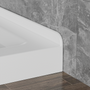 36" x 36" White Double-Threshold Shower Base with Center Drain, Anti-Slip Acrylic Shower Pan