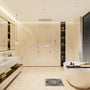 20*14 inch 5-Function Luxury Shower System with LED Lights and Slide Bar
