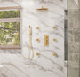 12" Thermostatic Rainfall Shower System with Handheld & Body Jets
