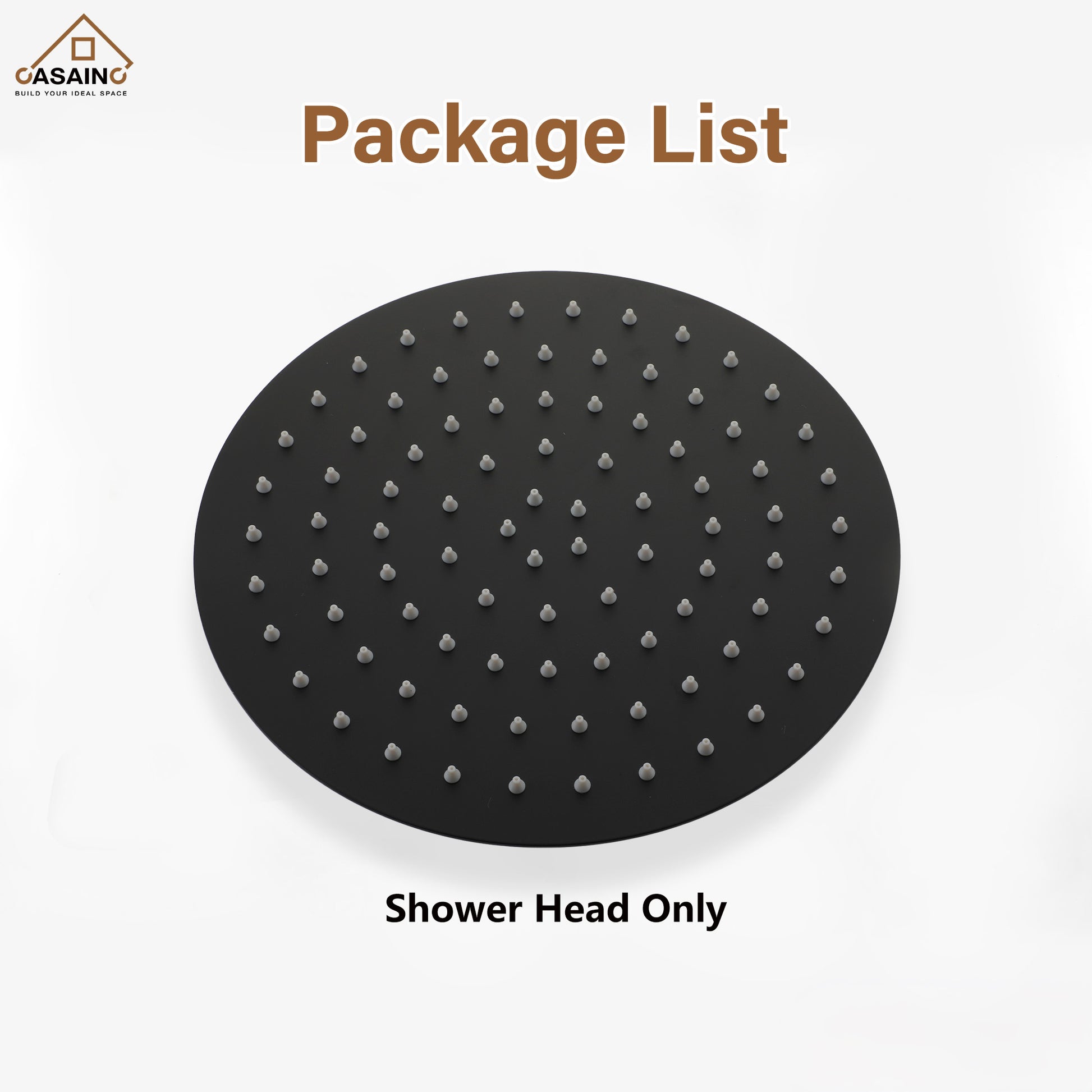 10"/12" Round Rain Shower Head Stainless Steel Rain Showerhead
