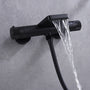 Casainc Bathtub Faucet Set with 1.5 GPM Handheld Shower and Adjustable Slide Bar (Matte Black)-CASAINC