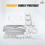 20*24'' Rectangle Shower System With 4 Sprays Modes & 3 Body Jets