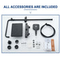 11.4*7.5" Thermostatic Rain Shower Faucet with Slide Bar in Matte Black