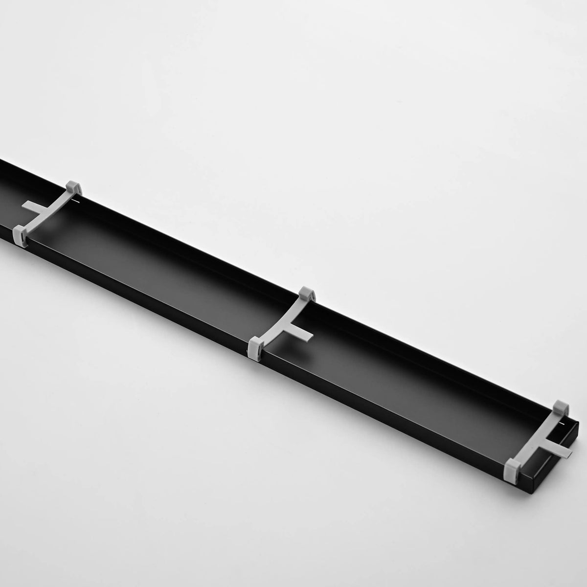 Offset Linear Shower Drain in 304 Stainless Steel with Reversible Flat and Tile Insert Cover