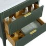 30"/36"/48" Freestanding Single Sink Bathroom Vanity with Solid Wood Construction & Marble Top