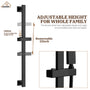 10" Wall Mount Rain Shower Shower System With Hand Shower & Slide Bar