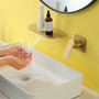 Wall Mounted Single Handle Bathroom Faucet with Oval Platform