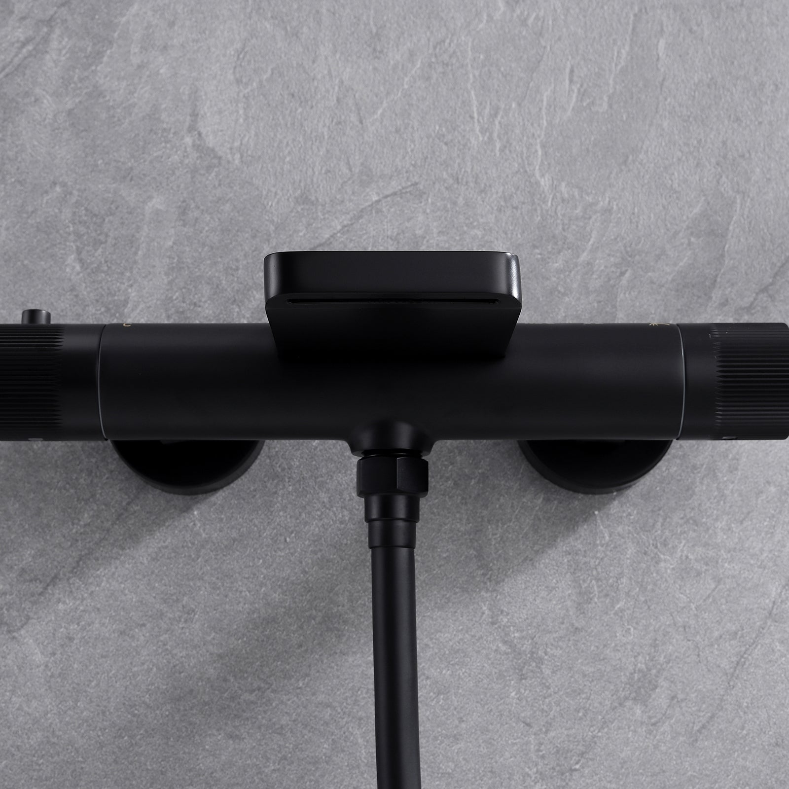 Casainc Bathtub Faucet Set with 1.5 GPM Handheld Shower and Adjustable Slide Bar (Matte Black)-CASAINC