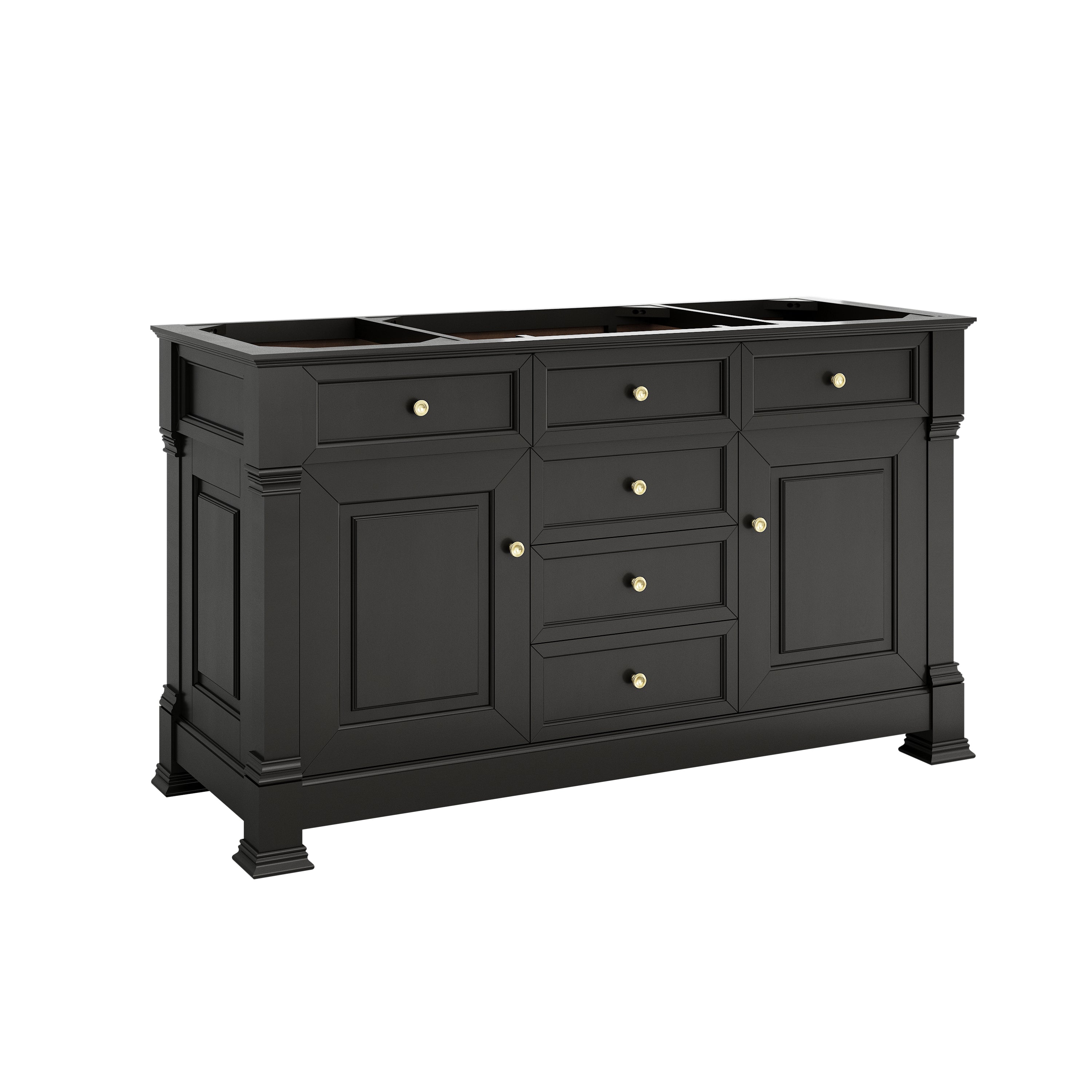 James Martin Brookfield 60" Single Bathroom Vanity, Black Onyx