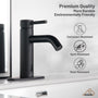 Single Handle Bathroom Basin Faucet with Pop-Up Drain, Infrared Sensor, Modern Design