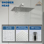Rainfall Shower System 10" Wall Mount Single Function Showerhead