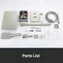 12*8 inch Wall Mounted Shower System with 3-Spray Hand Shower