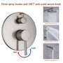 CASAINC 9.5inch Wall-mounted rain shower faucet with pressure balanced valve