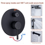 CASAINC 9.5inch Wall-mounted rain shower faucet with pressure balanced valve