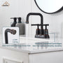 Casainc 4 Inch 2-Handle Centerset for Bathroom Sink Vanity Faucet 360° Swivel Spout