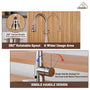 Single Handle Pull Down Sprayer Kitchen Faucet with Touchless Sensor,Dual Function