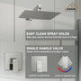 Rainfall Shower System 10" Wall Mount Single Function Showerhead