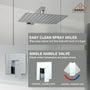 Rainfall Shower System 10" Wall Mount Single Function Showerhead
