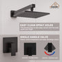 9" Wall Mount Rain Shower Head System Single Faucet (Valve Included)