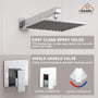 9" Wall Mount Rain Shower Head System Single Faucet (Valve Included)