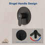 10" Wall Mount Round Shower Faucet Rain Shower System (Valve Included)